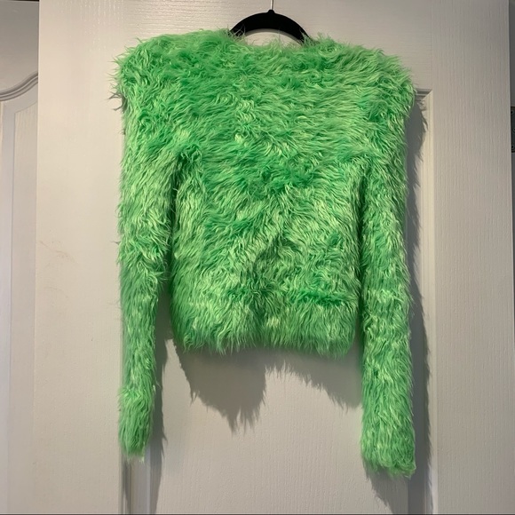Balenciaga Fuzzy Green Sweater - Picture 4 of 5
